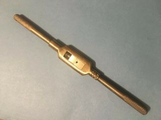 Vintage Gtd No.  4 Tap Wrench Handle,  9 - 1/4 ",  For 1/16 " - 5/16 " Shank Taps,