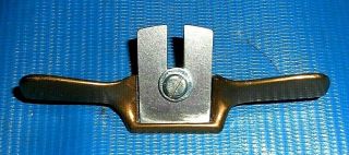 Vintage Miniature Brass Spoke Shave Draw Knife Plane 3.  75 " Like