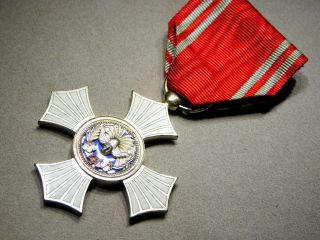 1888 Meiji - Period Red Cross Prize Badge By Japanese Red Cross Society