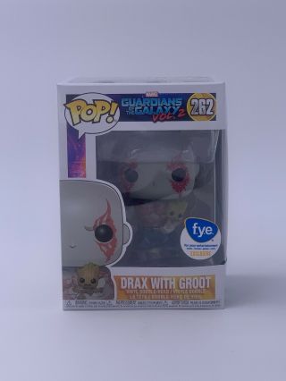 Funko Pop Drax With Baby Groot 262 Guardians Of The Galaxy Vol 2 Fye Exclusive