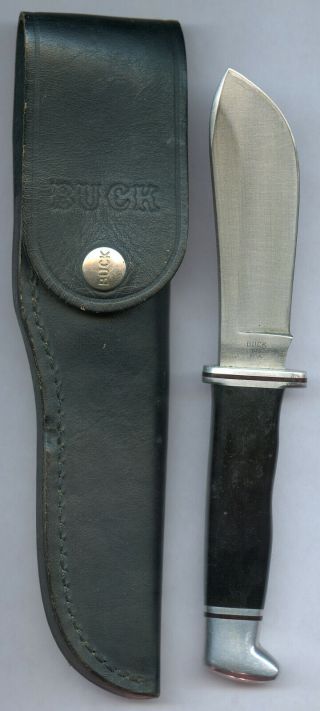 Buck Usa Model - 103 Vintage 1975 - 1986 Hunting Knife With Leather Sheath Os.
