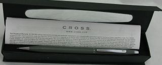 Handsome Cross Classic Century Gray 0.  9mm Pencil,  Chrome 210305 Usa Logo Holes