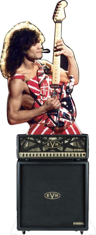 Eddie Van Halen Lifesize 80 " Tall Cardboard Cutout Standee Standup