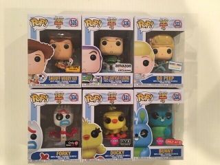 Funko Pop Disney Pixar - Toy Story 4 " Variant " Set Of 6 531 - 536