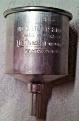 Vintage Coleman Lantern 200a,  220,  228,  Filter Funnel No.  0