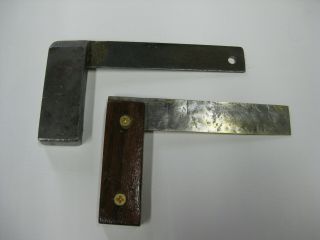 2 different vintage hand crafted MACHINIST PRECISION SQUARES 2