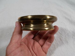 Victorian Brass Oil Lamp Banquet Lamp Spacer Piece 3&3/4in Wide 1&3/16in Tall