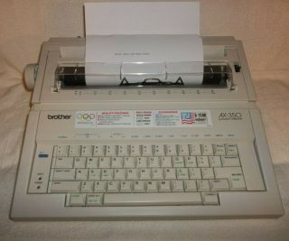 Vintage Brother Electronic Typewriter Model Ax - 350