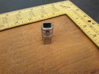 1958 Vintage Snap - On Tools Usa 3/8 " Drive To 1/2 " Chrome Adapter Socket No.  A - 2