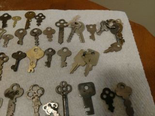 72 Vintage/Antique Cabinet Keys Pad lock Skeleton and more mixed salvage 5