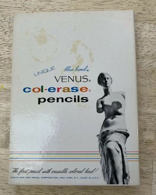 Nos Venus Col - Erase Pencils 3 Dozen Carmine Red 1277 Colored Pencils Vintage Art