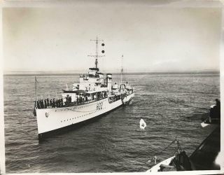 1930s Photograph Royal Navy Hms Hermes And Hms Diamond