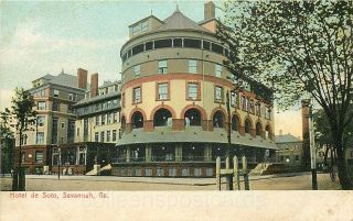 Savannah,  Georgia,  Hotel De Soto,  Exterior,  American Post Card No.  165
