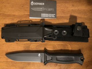 Gerber Strongarm Fixed Blade Knife - (fine Edge/black/30 - 001038)