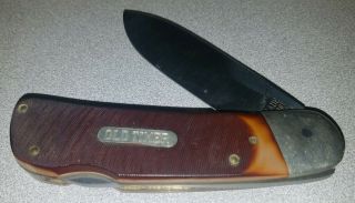 Old Timer Schrade 510 T Lockblade Folding Knife Vintage Pocket Usa Great Shape