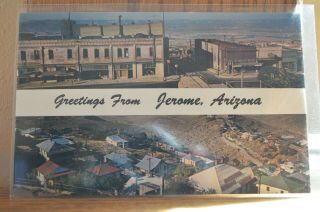 C 1960 Greetings From Jerome Arizona Postcard - America 