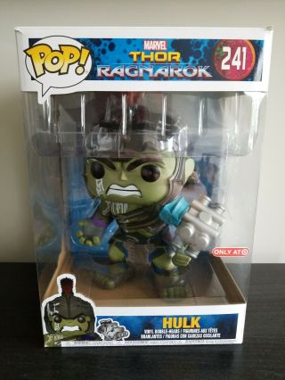 Funko Pop 10 " Hulk Thor Ragnarok 241 Target Exclusive 10 Inch