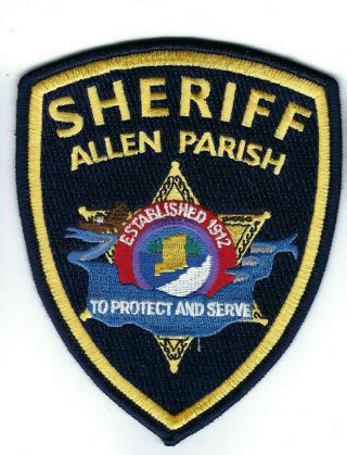 Allen Parish La Louisiana Sheriff Patch -