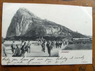 Gibraltar Antique Edwardian Real Picture Postcard By J.  Porral