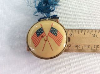 HTF McKinley And Hobart Badge Button Ribbon Inauguration 2 Sided Celluloid Pin 5