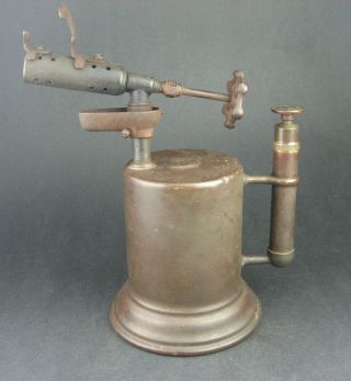 Vintage Blowtorch HOT BLAST No.  215,  The Turner Brass Sycamores Ill U.  S.  A. 4