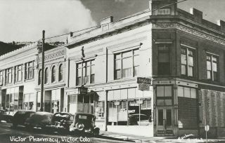 Victor Pharmacy,  Victor,  Colorado,  Rare 1920 