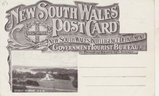 VINTAGE POSTCARD NSW GOVERNMENT TOURIST BUREAU TWEED RIVER NSW 1900s 2