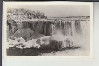 Real Photo Postcard Niagara Falls In Winter Niagara Falls Ny 080