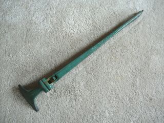 DURBIN DURCO - ANTIQUE CAST IRON BARBED WIRE FENCE STRETCHER REPAIR TOOL 3