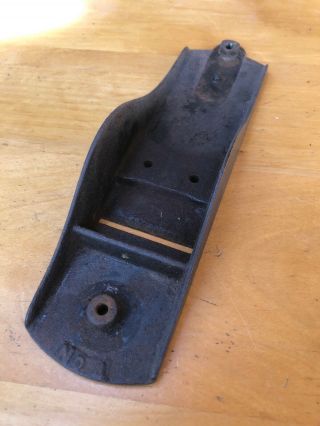 Stanley Rule & Level Co No 4 Wood Plane Body Bottom Bed Base Part 1885