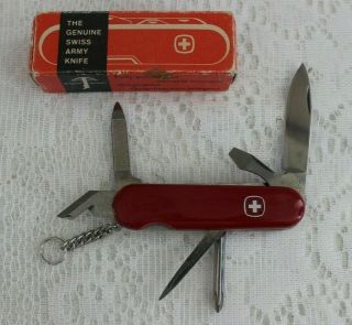 Vintage Wenger Delemont Swiss Army Knife W/ Box 16772