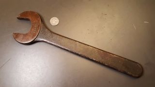 Large Vintage Billings No.  610 Single Head 1 - 5/8 " Open - End Wrench 13.  5 "