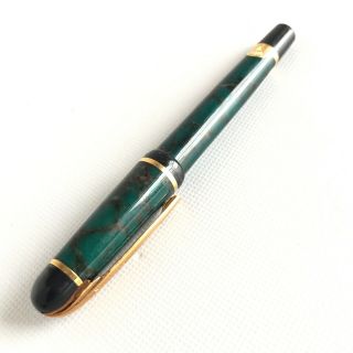 Vintage Waterman Pen Green Marble Ball Point Roller Ball