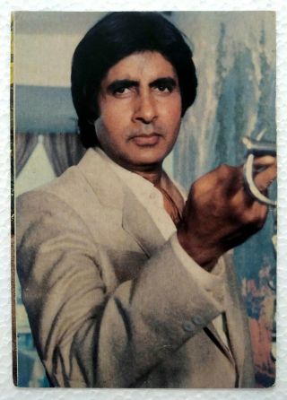 Amitabh Bachchan - Bollywood Actor - Rare Old Post Card Postcard