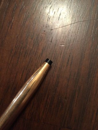 Cross Pen Pencil Set 14K Gold Filled 1/20 Rose etching Pen/Pencil Purse 2