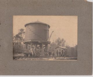 Antique Cabinet Card - Railroad Work Crew (12) - Taking Time Out For A Group Photo