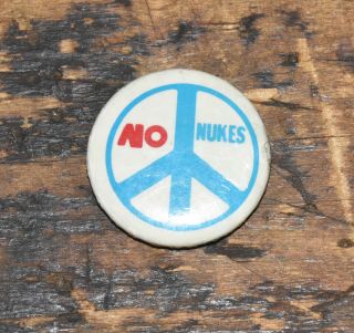 No Nukes Hippie Retro 1960’s Peace Pin