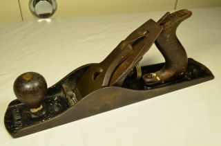 Vintage Stanley Bailey No.  5 Hand Plane Sweetheart 1925 - 28 Complete Heavy Use 2