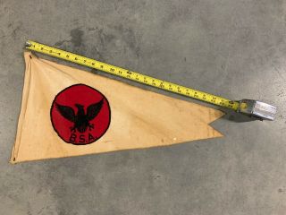Rare Early Vintage Eagle Boy Scouts Of America Bsa Patrol Flag Tent Pennant 24 "