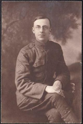 Herbert Kirkpatrick,  Wwi Era Soldier In Uniform Photo - Thomaston,  Maine