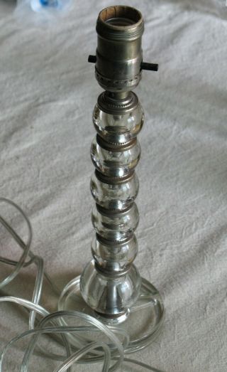 Vintage Stacked Glass Table Lamp 11 1/2 