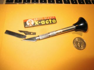 Vintage Good Quality Razor Knife Craft Knife W/ X - Acto Blades Good Cond.