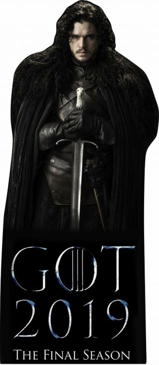 Jon Snow Game Of Thrones 68 " Tall Lifesize Cardboard Cutout Standee