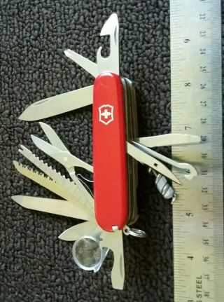 Swiss Army Victorinox Champion Plus Pocket Knife Multi Tool Blade Scout Sak