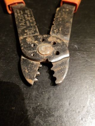Vintage VACO No.  1900 Wire Strippers Crimpers Cutters CE3 5