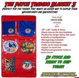 The Patch Trading Blanket 3 Fits 6 Neckerchiefs/backpatches - 2019 World Jambo