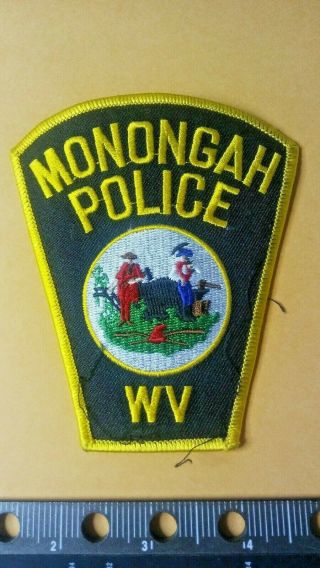 Monongah West Virginia Police Department Patch Wv