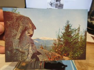 Vintage Old Postcard Hampshire Man Of The Mountains Franconia Notch Face 7