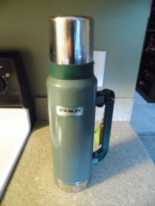 Vintage Green Stanley Coffee Thermos - 1.  4 Qt