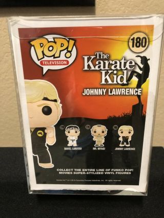 Funko POP The Karate Kid Johnny Lawrence 180 RARE In Protector Box.  Cobra Kai 4